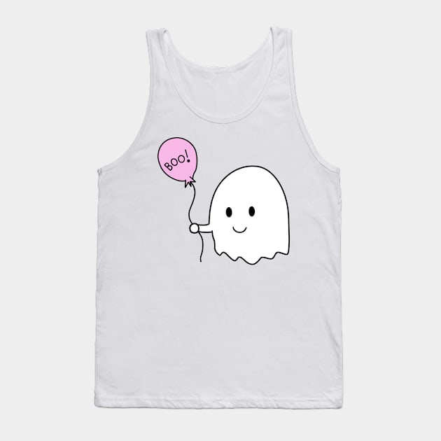 Cute ghost - Boo! Tank Top by JosanDSGN